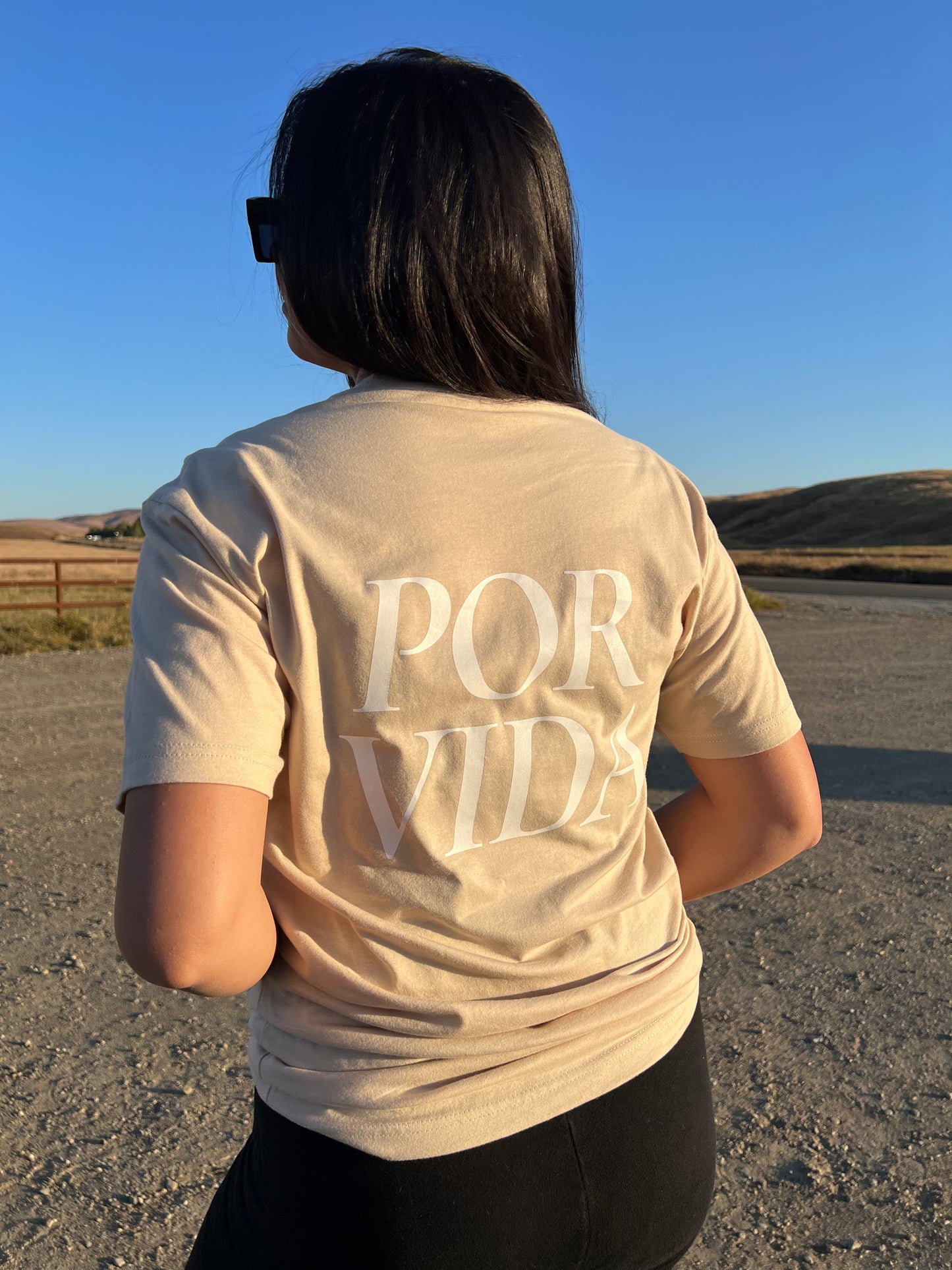 "Wifey" t-shirt light tan - MEDIUM